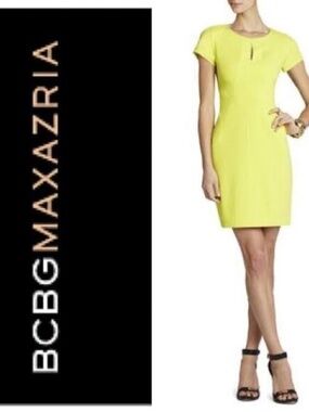 BCBGMaxAzria green dress, size medium